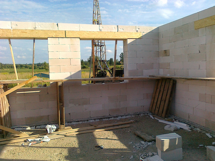 Mājas projekts "Rita 2", būvniecības process